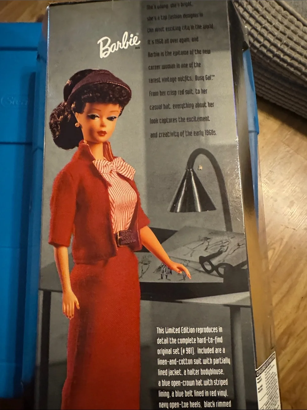 Barbie Busy Gal Fashion Designer Doll in Red and Black Outfit